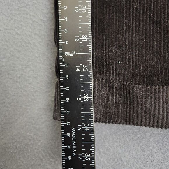 Lauren Ralph Lauren Men 38X34 Black Straight Leg Pleated Corduroy Pants - Picture 7 of 10